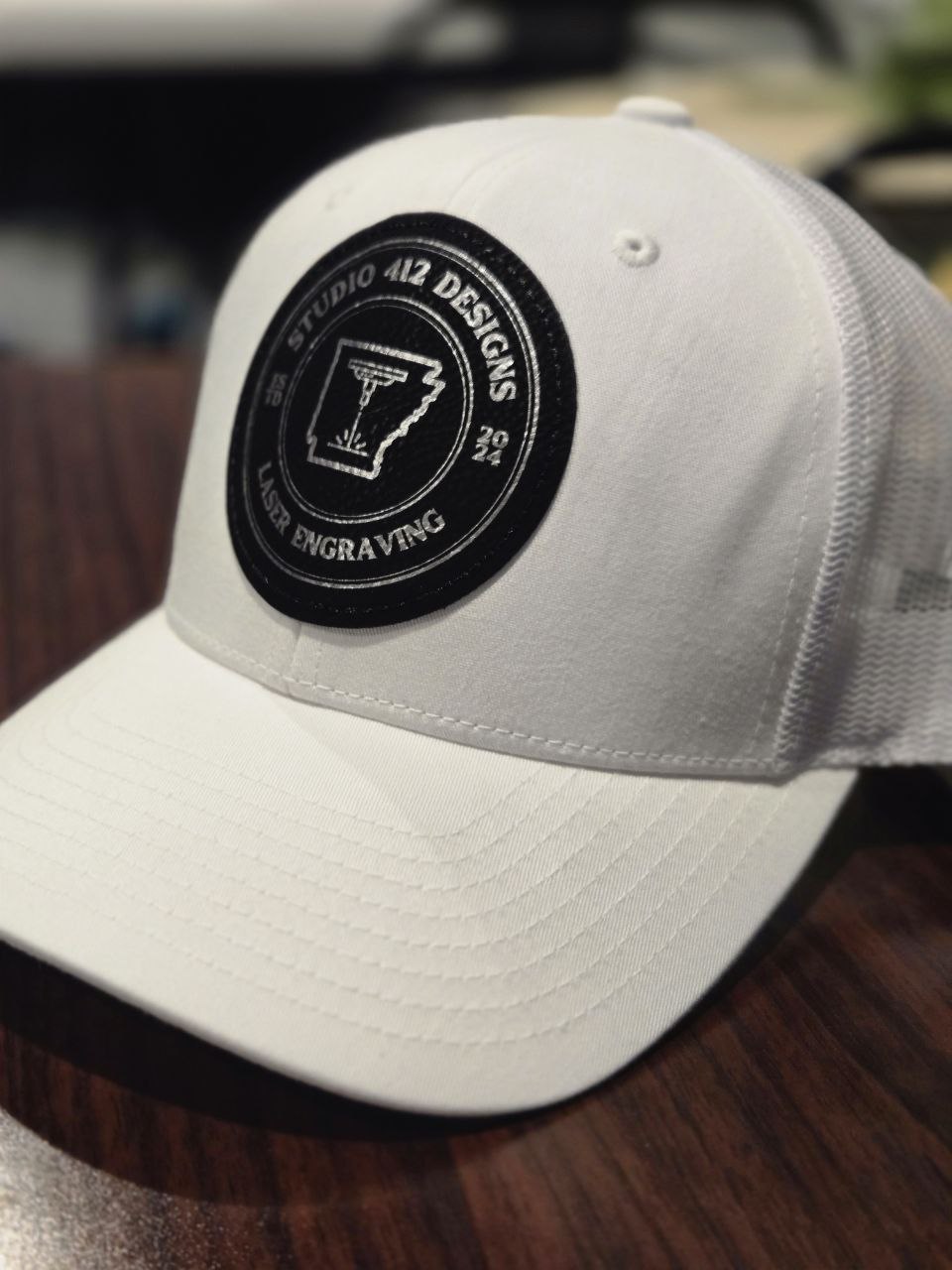 Personalized Leather Patch Hat