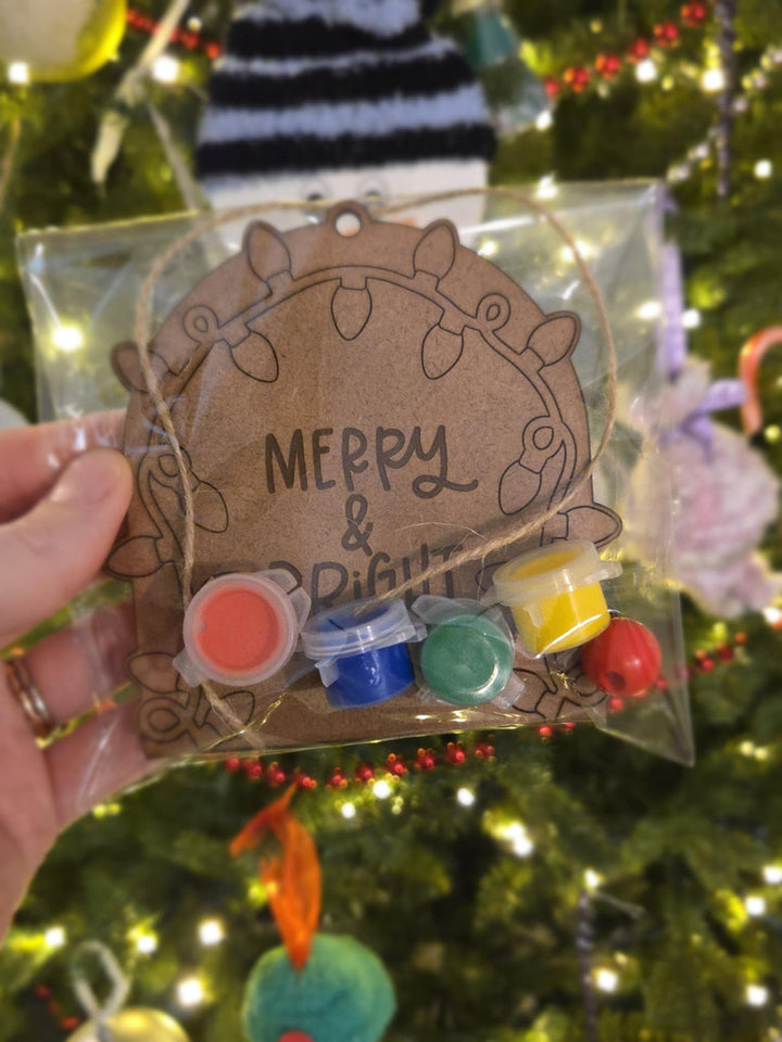 Keepsake Fingerprint Ornament Merry and Bright Kit