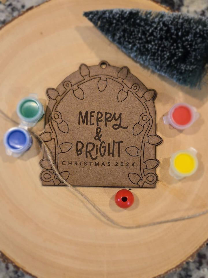 Keepsake Fingerprint Ornament Merry and Bright Kit